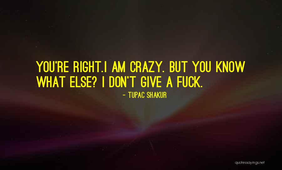 I Know I Am Crazy Quotes By Tupac Shakur I Know I Am Crazy Quotes By Tupac Shakur