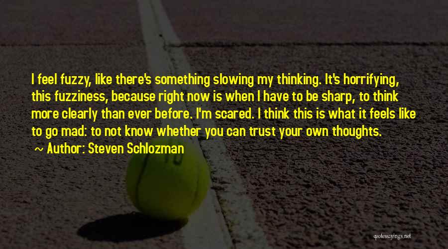 I Know I Can Trust You Quotes By Steven Schlozman