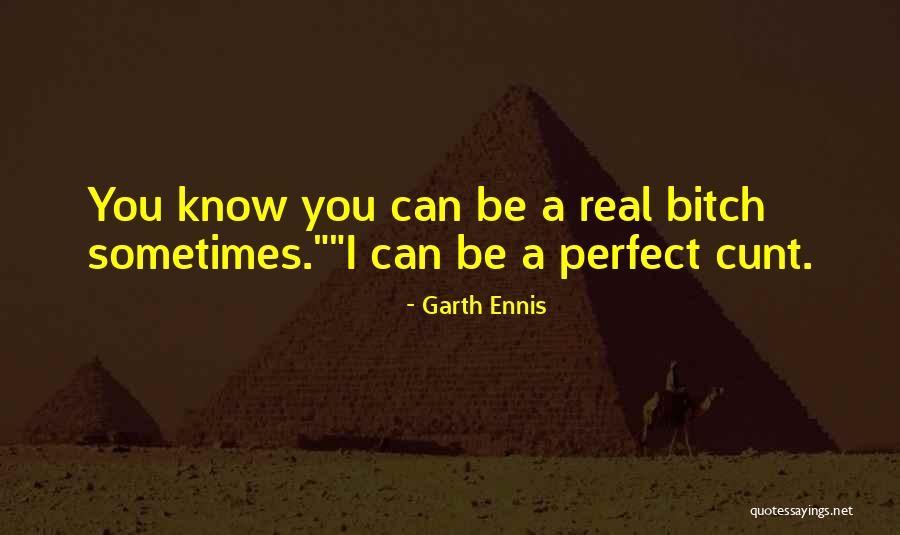 I Know I May Not Be Perfect Quotes By Garth Ennis