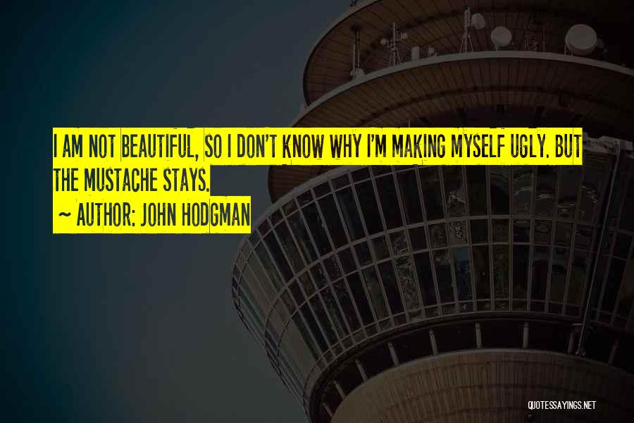 I Know I'm Not Beautiful Quotes By John Hodgman