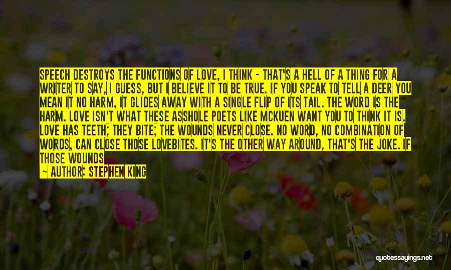 I Know It's True Love Quotes By Stephen King