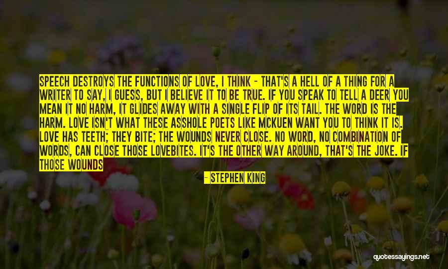 I Know It's True Love Quotes By Stephen King