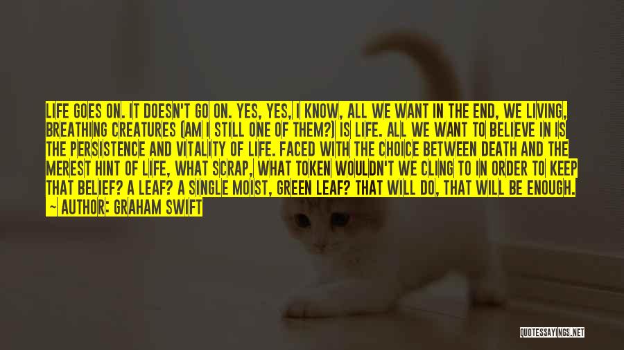 I Know What I Want In Life Quotes By Graham Swift