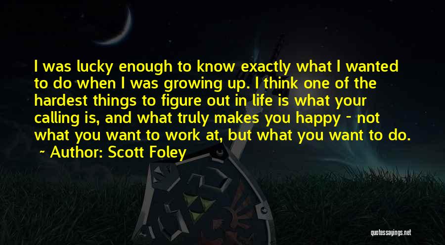 I Know What I Want Out Of Life Quotes By Scott Foley