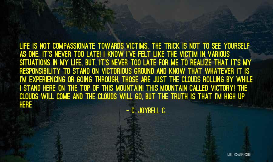 I Know Where I Stand In Your Life Quotes By C. JoyBell C.