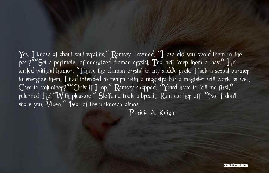 I Know You Don't Care About Me Quotes By Patricia A. Knight