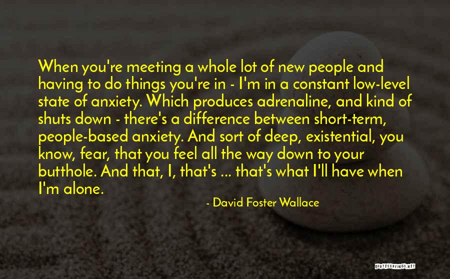 I Know You Feel Alone Quotes By David Foster Wallace