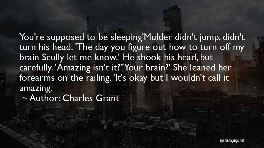 I Know You Sleeping Quotes By Charles Grant