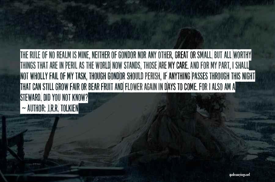 I Know You Still Care Quotes By J.R.R. Tolkien