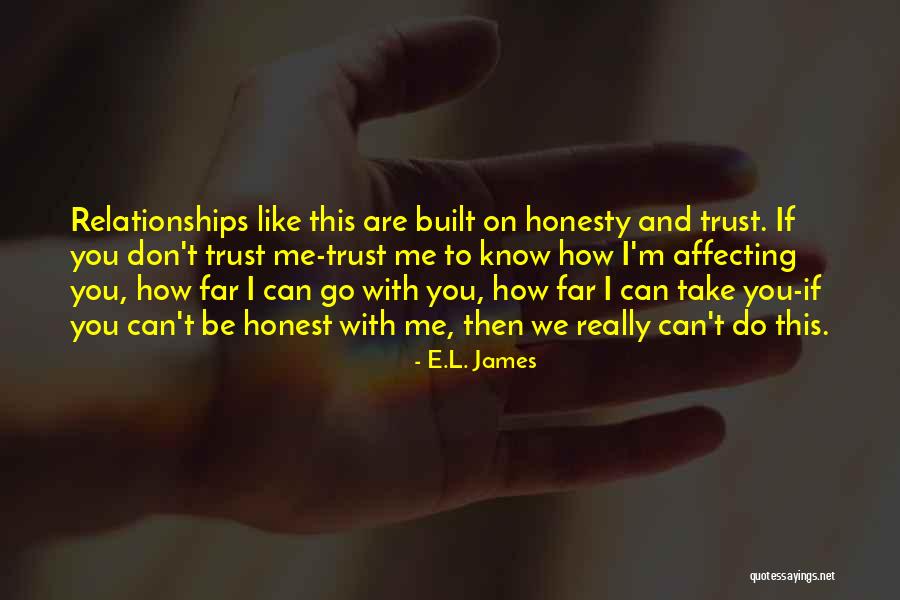 I Know You Trust Me Quotes By E.L. James