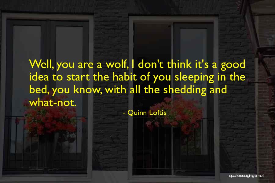 I Know You're Sleeping Quotes By Quinn Loftis