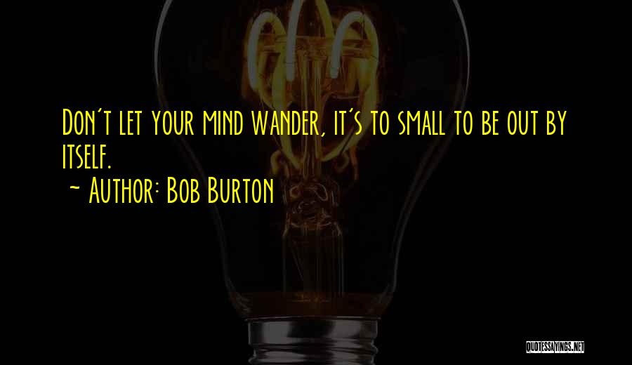 I Let My Mind Wander Quotes By Bob Burton