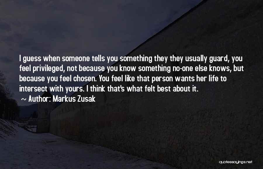 I Like Her Because Quotes By Markus Zusak