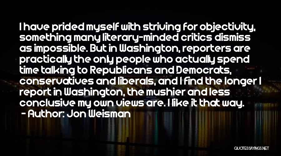 I Like Talking To Myself Quotes By Jon Weisman