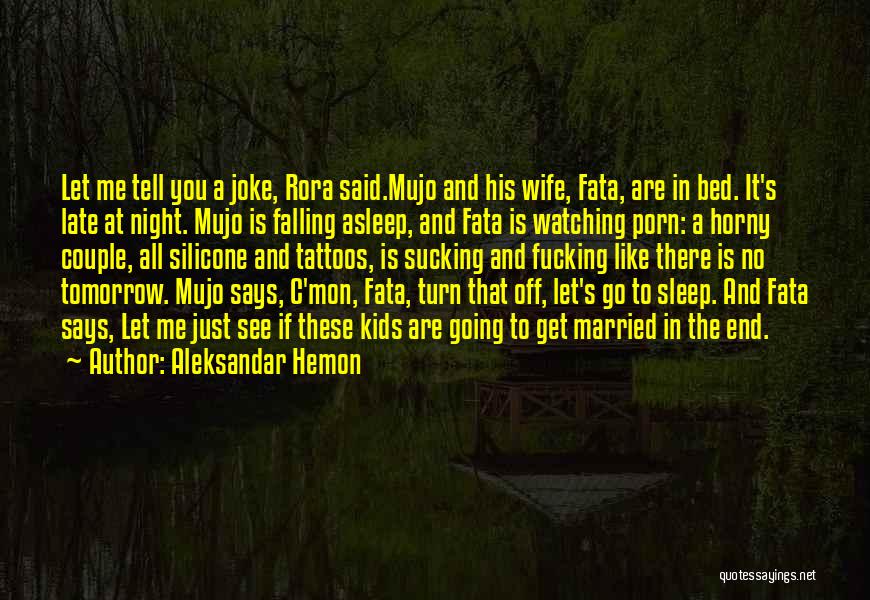I Like Watching You Sleep Quotes By Aleksandar Hemon