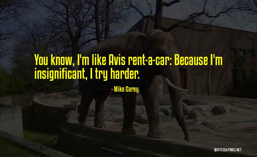 I Like You Because Quotes By Mike Carey I Like You Because Quotes By Mike Carey