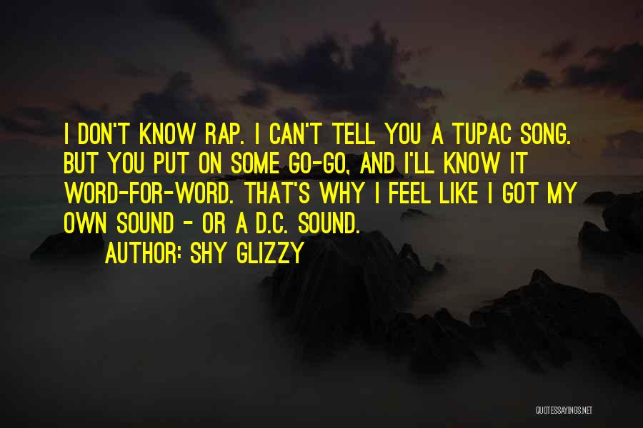 I Like You But I'm Shy Quotes By Shy Glizzy