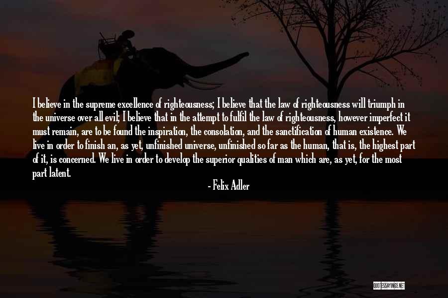 I Live In The Universe Quotes By Felix Adler I Live In The Universe Quotes By Felix Adler