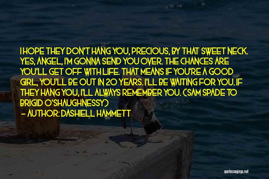 I Ll Always Remember You Quotes By Dashiell Hammett