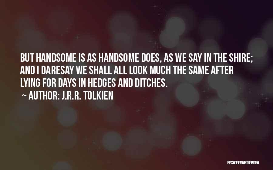 I Look Handsome Quotes By J.R.R. Tolkien