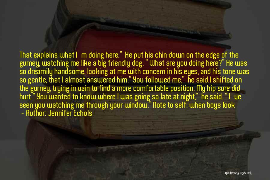 I Look Handsome Quotes By Jennifer Echols I Look Handsome Quotes By Jennifer Echols