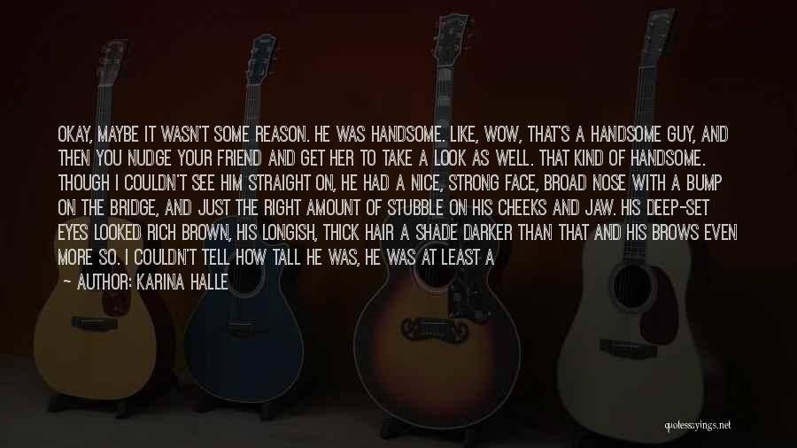 I Look Handsome Quotes By Karina Halle I Look Handsome Quotes By Karina Halle