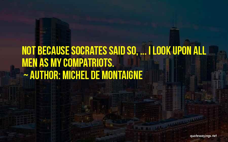 I Look Up Quotes By Michel De Montaigne