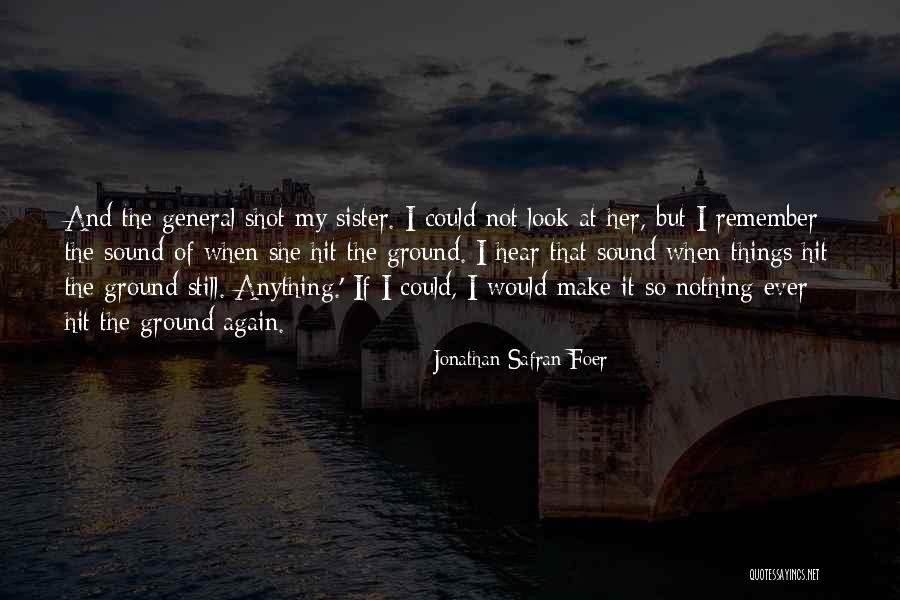 I Look Up To My Sister Quotes By Jonathan Safran Foer