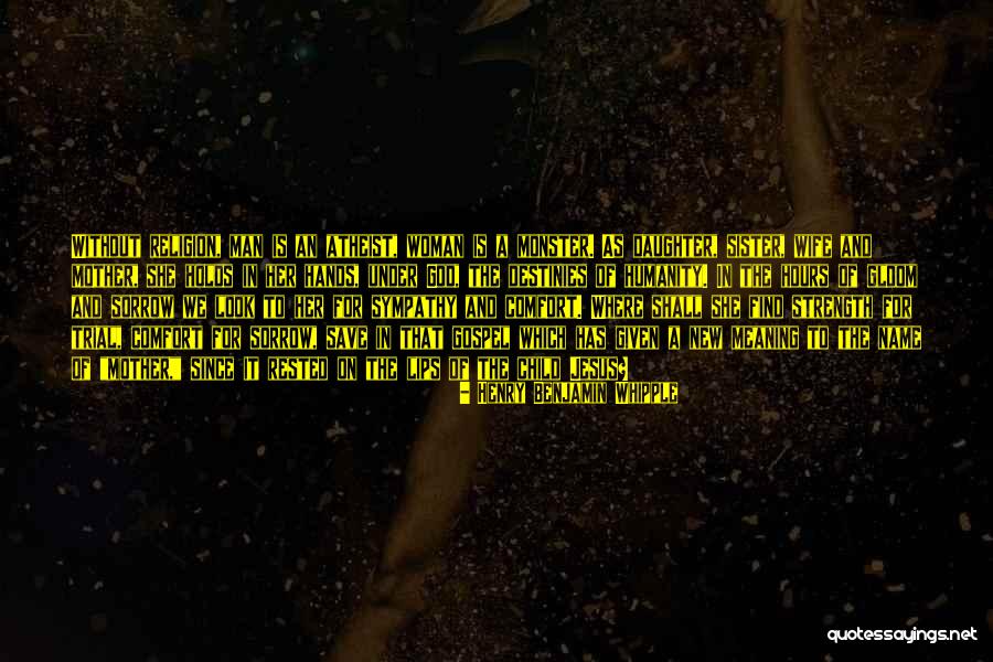 I Look Up To You Sister Quotes By Henry Benjamin Whipple I Look Up To You Sister Quotes By Henry Benjamin Whipple