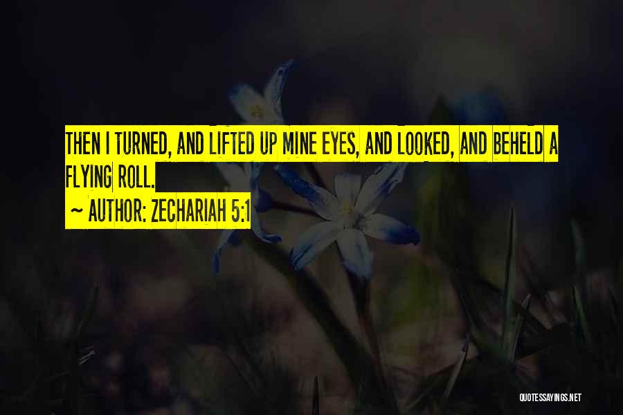 I Looked Quotes By Zechariah 5:1