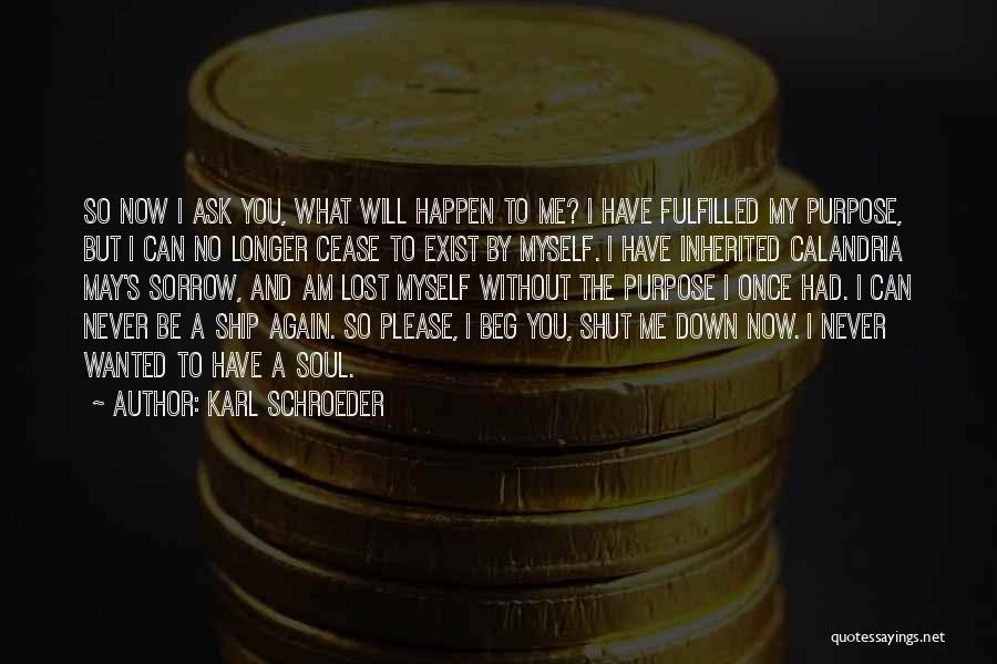 I Lost Without You Quotes By Karl Schroeder