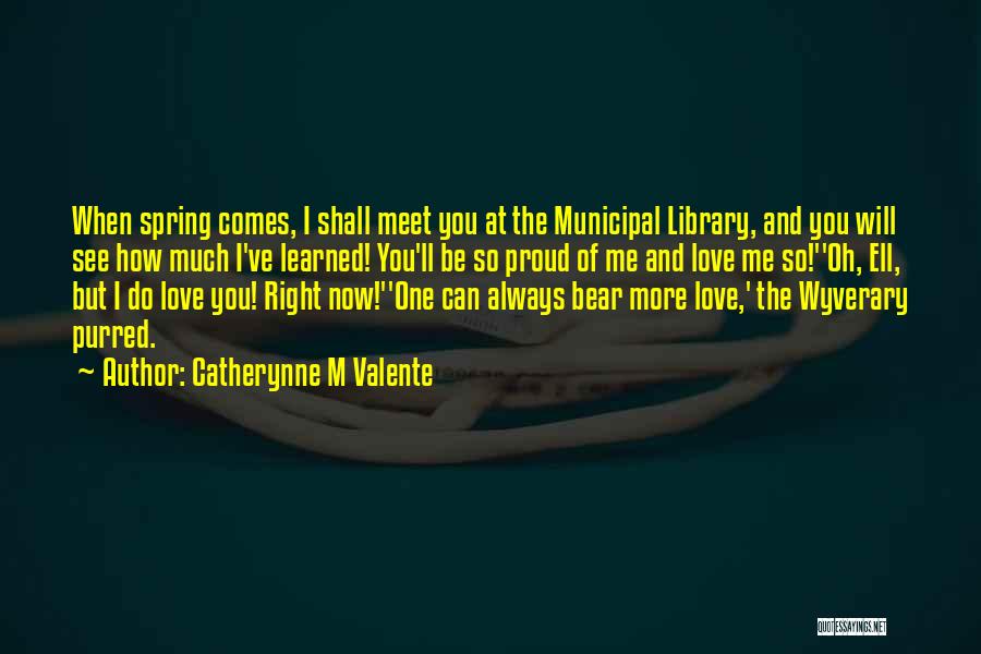 I Love Libraries Quotes By Catherynne M Valente