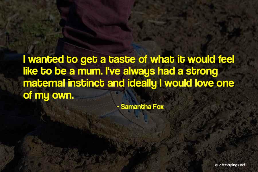I Love Mum Quotes By Samantha Fox I Love Mum Quotes By Samantha Fox