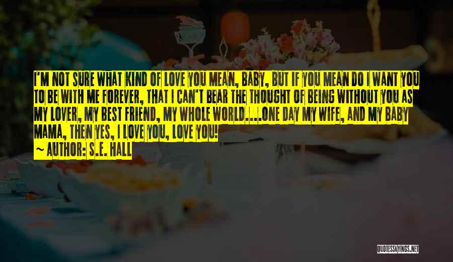 I Love My Best Friend Quotes By S.E. Hall I Love My Best Friend Quotes By S.E. Hall