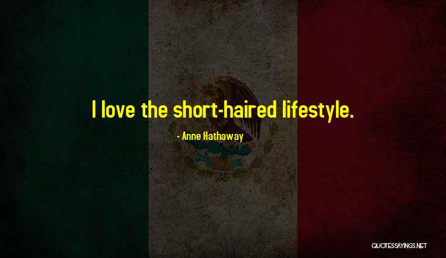 I Love My Lifestyle Quotes By Anne Hathaway