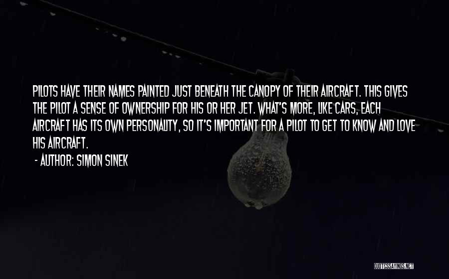 I Love My Pilot Quotes By Simon Sinek