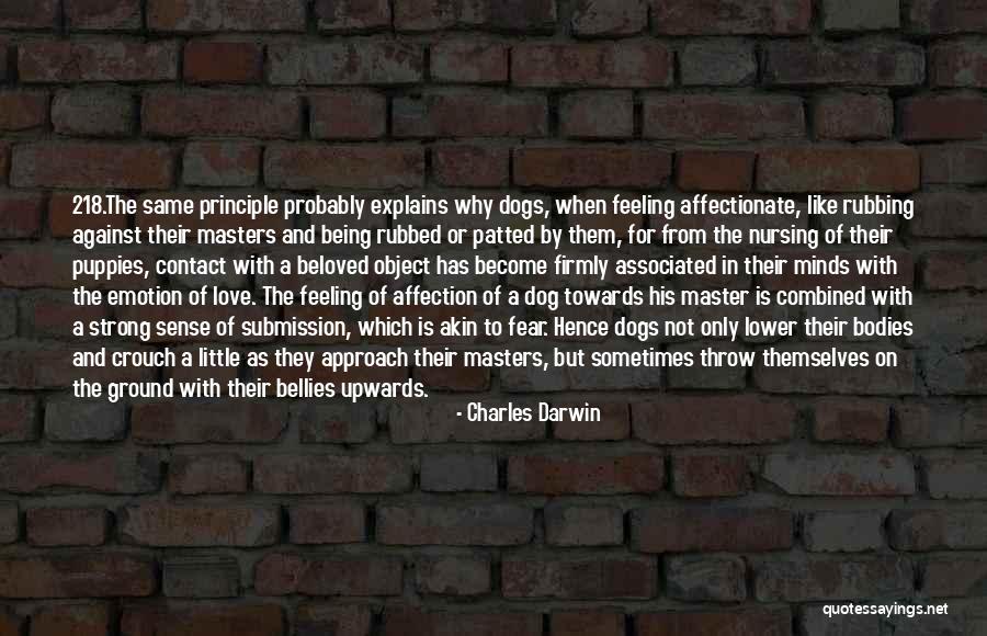 I Love My Puppies Quotes By Charles Darwin