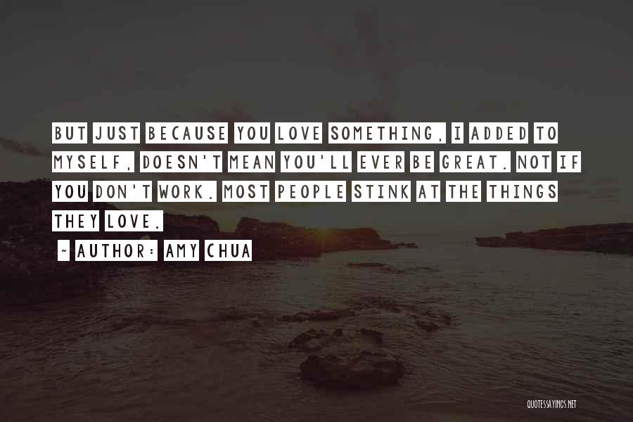 I Love Myself Because Quotes By Amy Chua