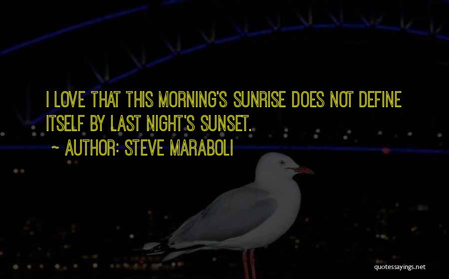 I Love This Morning Quotes By Steve Maraboli