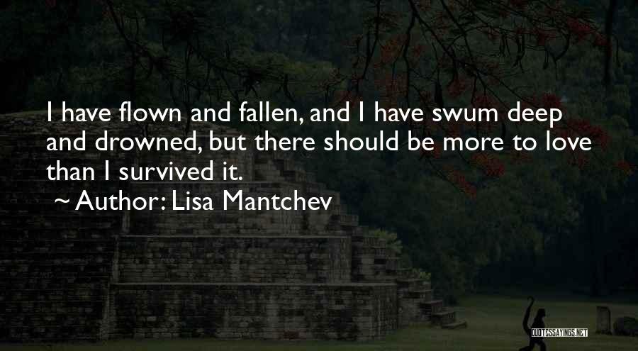 I Love To Swim Quotes By Lisa Mantchev