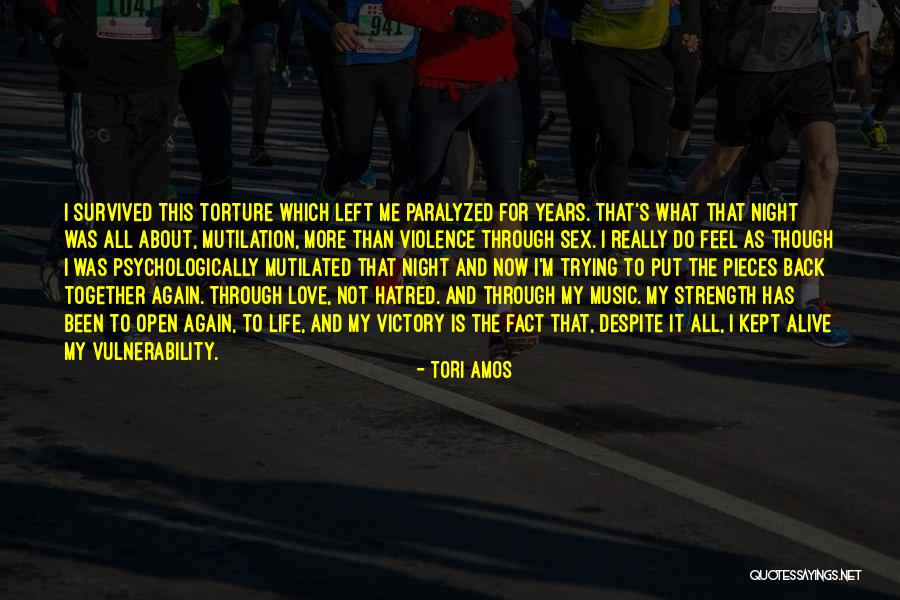 I Love Vulnerability Quotes By Tori Amos I Love Vulnerability Quotes By Tori Amos