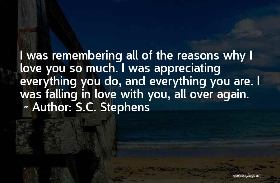 I Love You All Over Again Quotes By S.C. Stephens