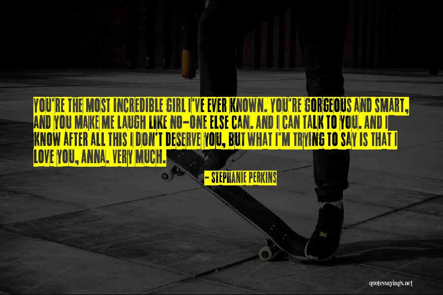 I Love You And No One Else Quotes By Stephanie Perkins I Love You And No One Else Quotes By Stephanie Perkins