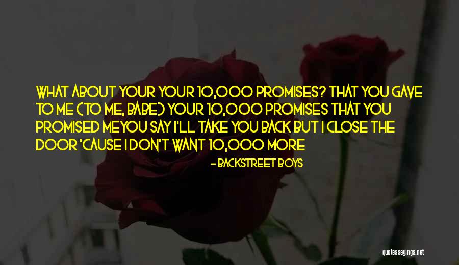 I Love You Babe Quotes By Backstreet Boys