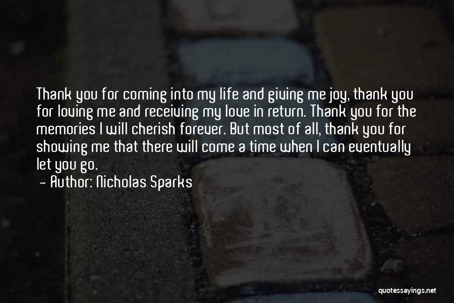 I Love You But You Let Me Go Quotes By Nicholas Sparks