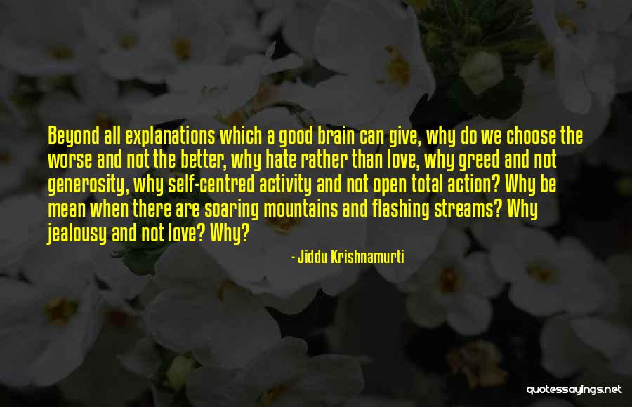 I Love You For Better Or Worse Quotes By Jiddu Krishnamurti