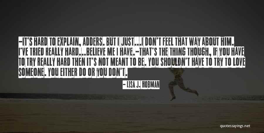 I Love You Lisa Quotes By Lisa J. Hobman