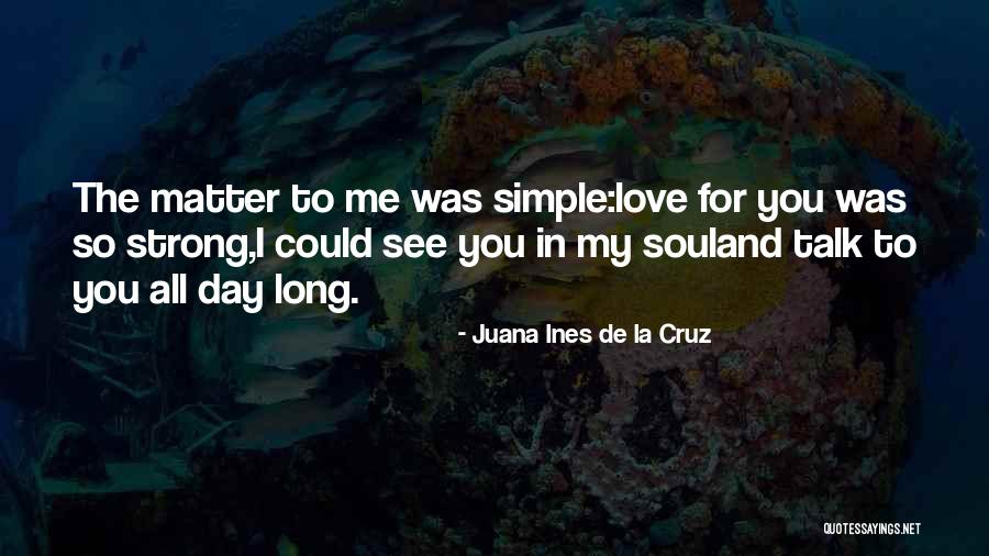 I Love You Long Quotes By Juana Ines De La Cruz