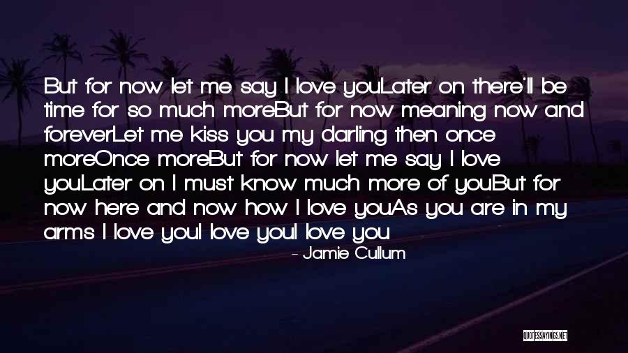 I Love You So Much Darling Quotes By Jamie Cullum