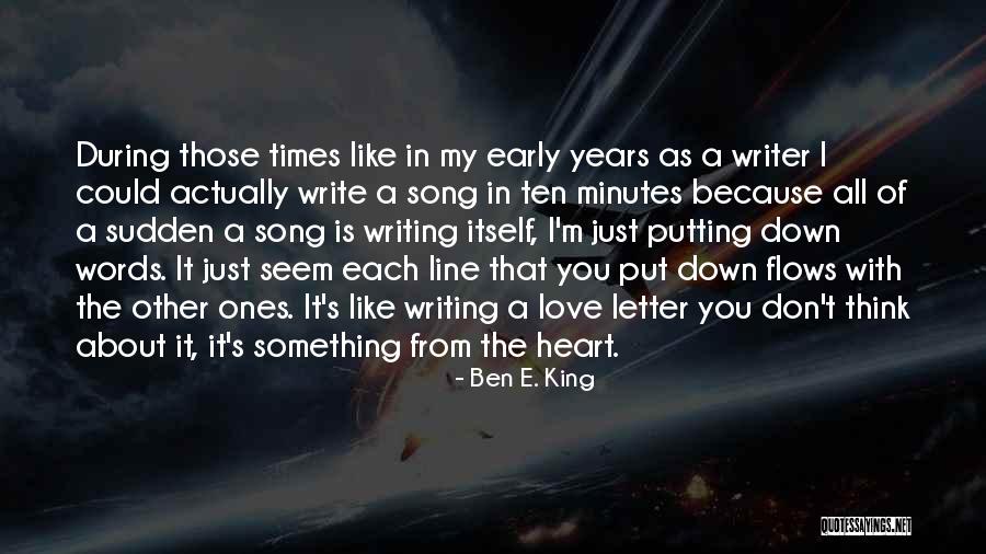 I Love You Song Quotes By Ben E. King I Love You Song Quotes By Ben E. King